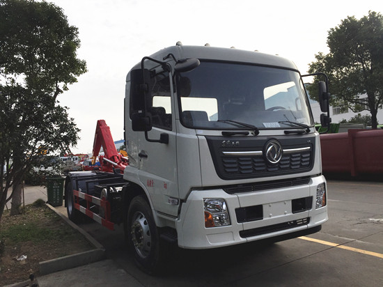 國(guó)六天錦鉤臂垃圾車(chē)（12方）