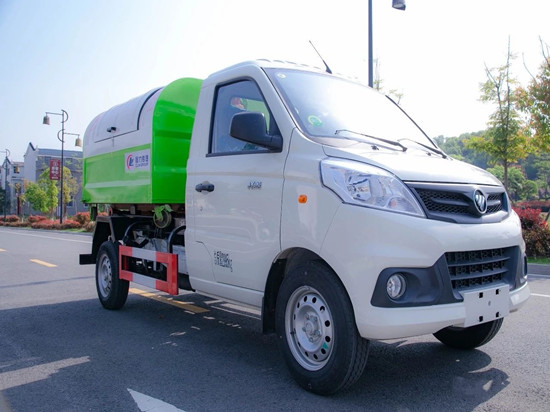 福田祥菱v勾臂式垃圾車(chē)（3方）